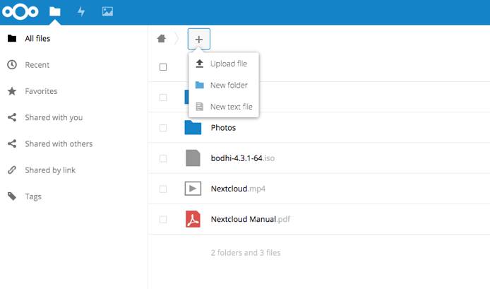 Nextcloud Upload File